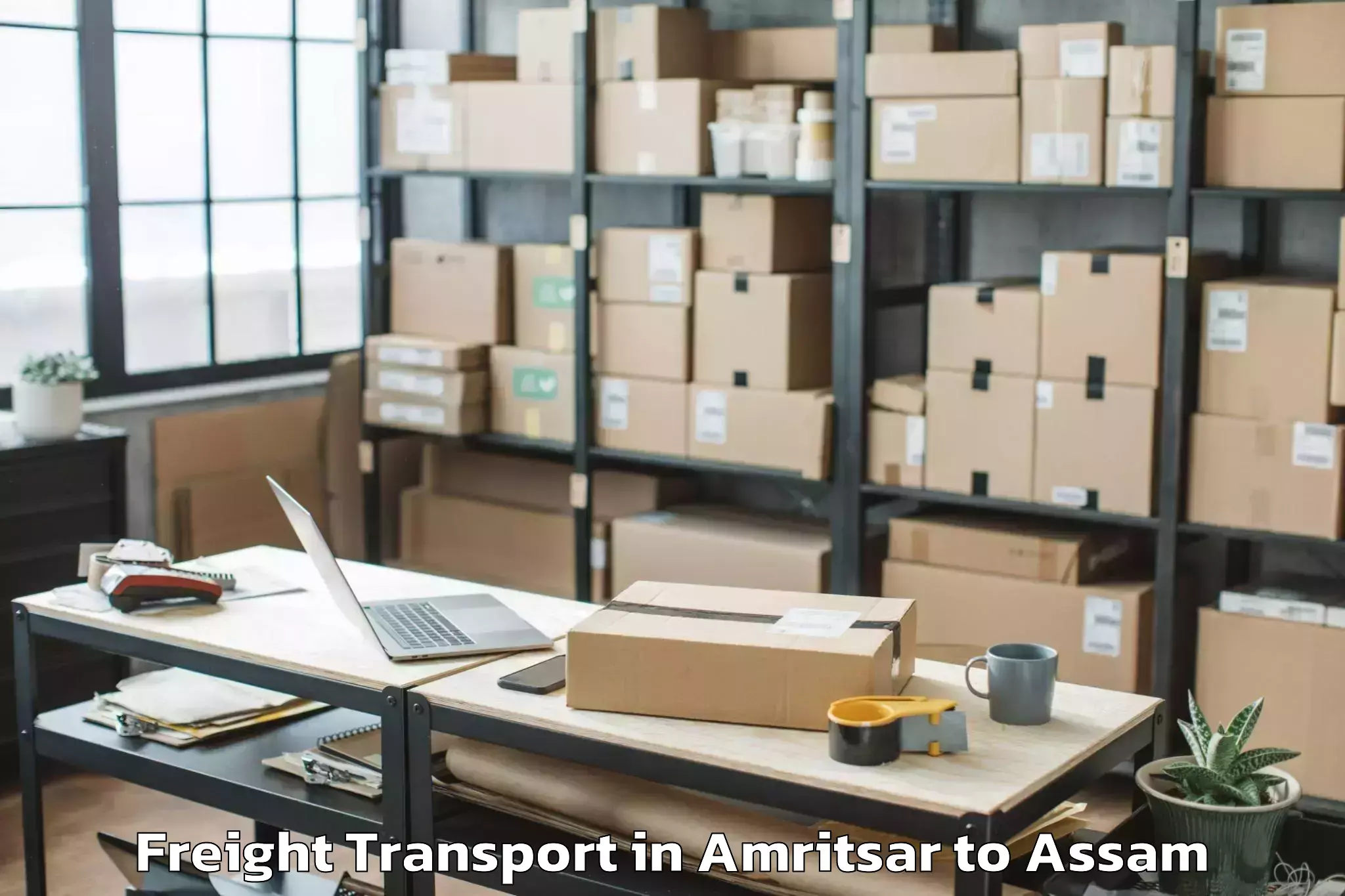 Reliable Amritsar to Bhowraguri Freight Transport